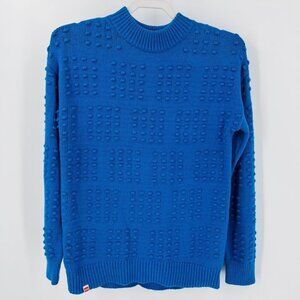 Lego Collection Target Women's Sweater Size XS Blue Dot Pattern Pullover  NWT